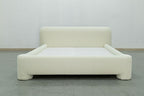 MAPLE HOME DECORATION Chunky Boucle Upholstered Bed Frame - Custom Sizes
