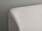 MAPLE HOME DECORATION Curved Headboard Upholstered Bed - Custom Sizes