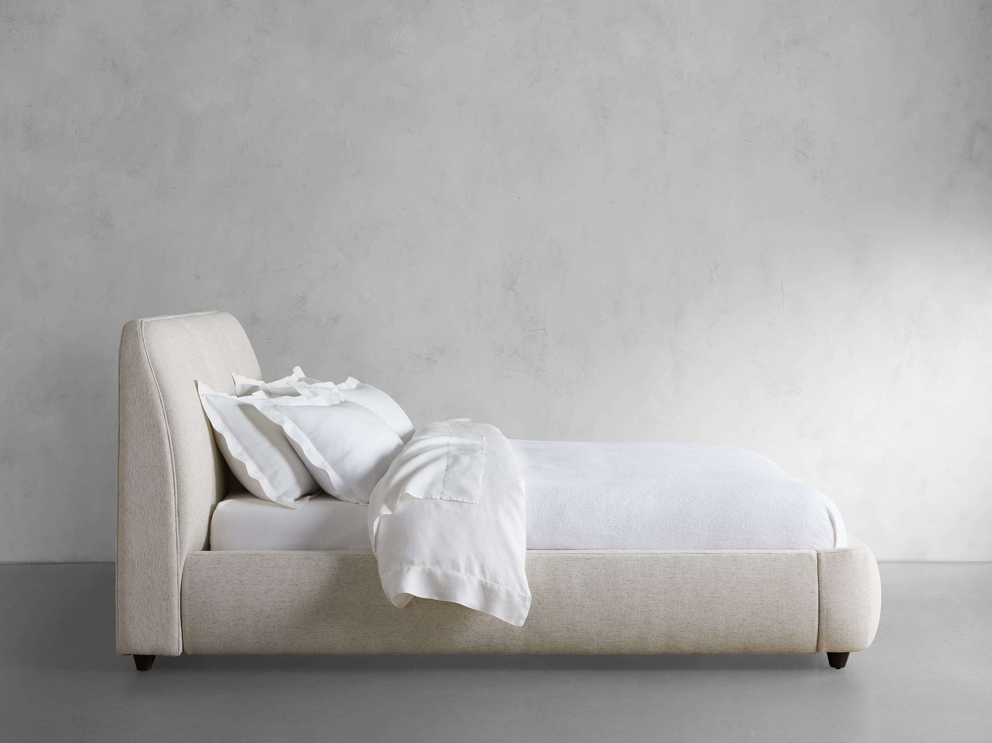 MAPLE HOME DECORATION Minimalist Upholstered Bed - Custom Sizes