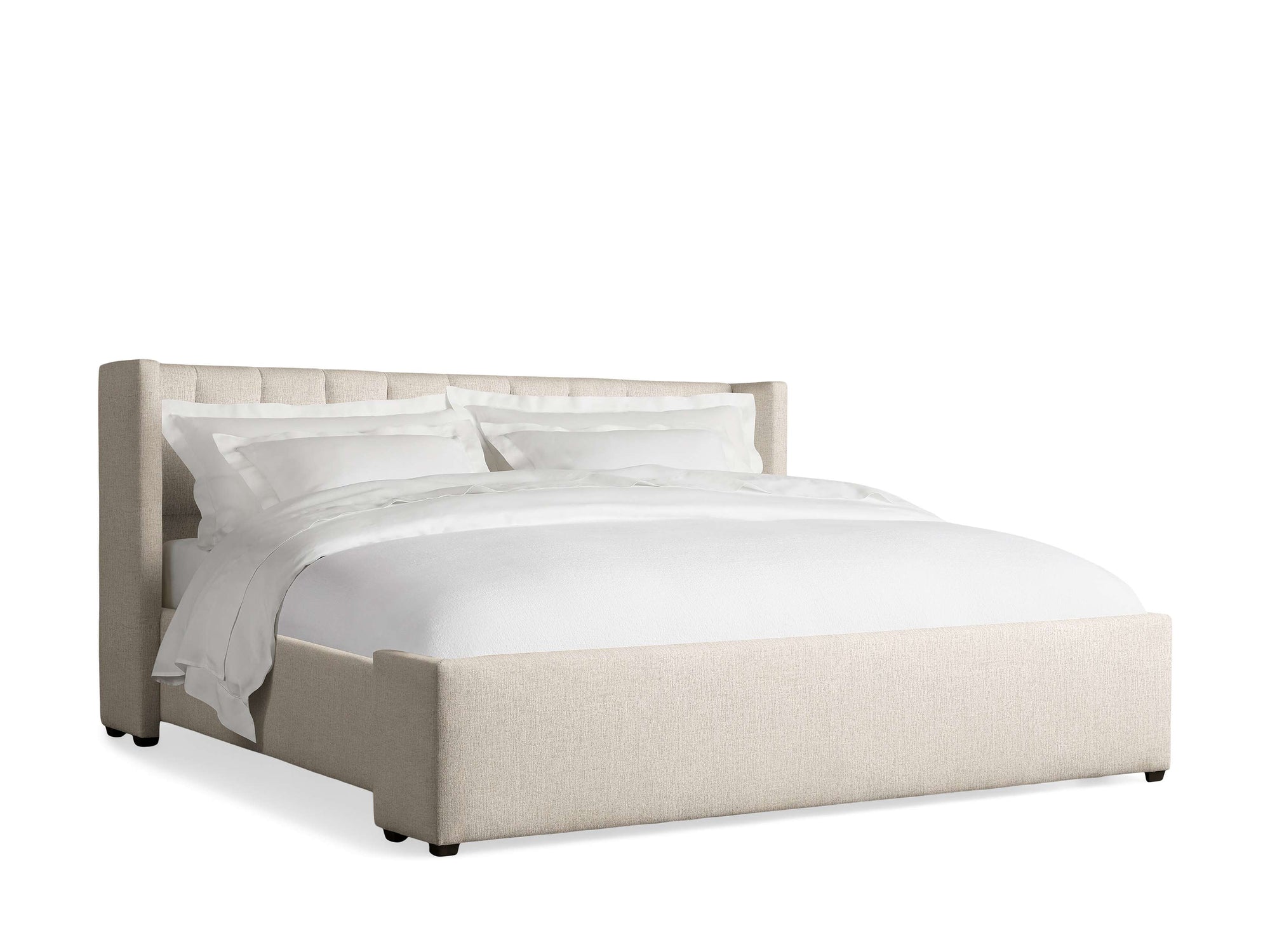 MAPLE HOME DECORATION Channel-Stitched Upholstered Bed - Custom Sizes
