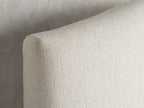 MAPLE HOME DECORATION Curved Headboard Upholstered Bed - Custom Sizes