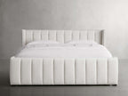 MAPLE HOME DECORATION Channel-Stitched Bed with High Footboard - Custom Sizes