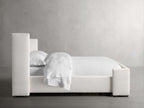MAPLE HOME DECORATION Channel-Stitched Bed with High Footboard - Custom Sizes