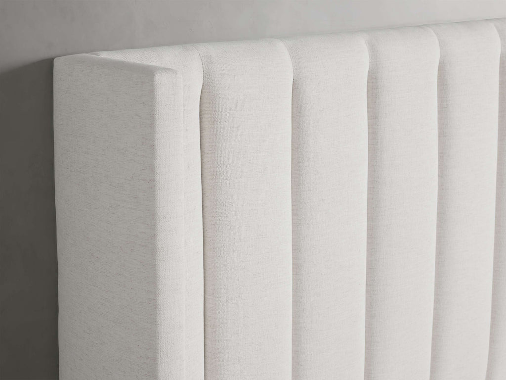 MAPLE HOME DECORATION Channel-Stitched Bed with High Footboard - Custom Sizes