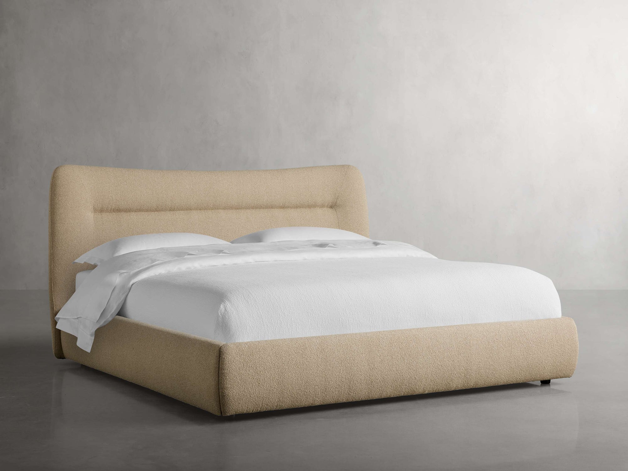 MAPLE HOME DECORATION Low Profile Upholstered Bed - Custom Sizes