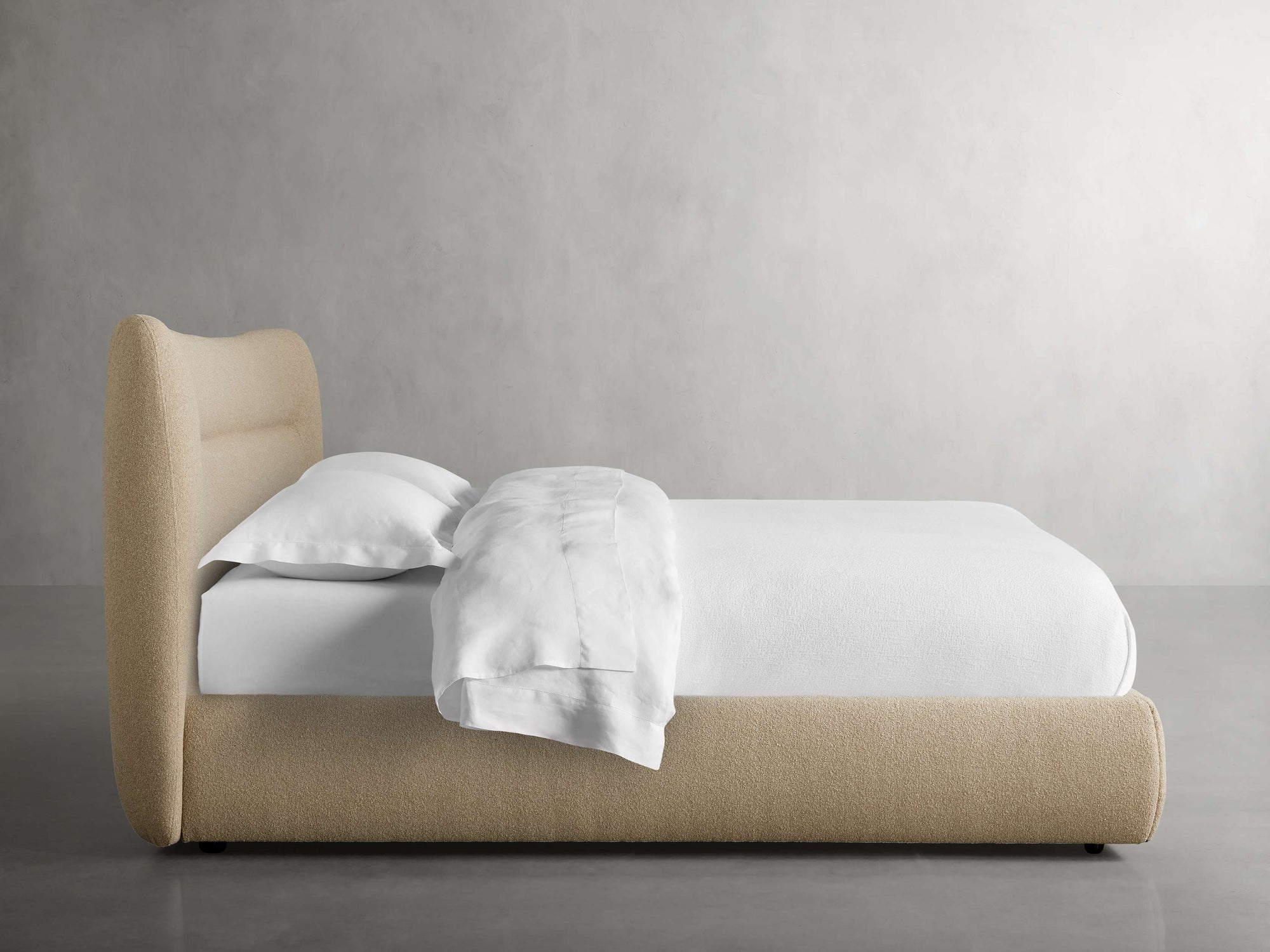 MAPLE HOME DECORATION Low Profile Upholstered Bed - Custom Sizes