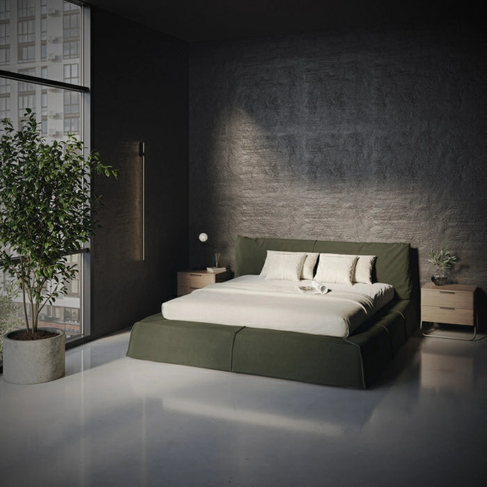 MAPLE HOME DECORATION Upholstered Storage Bed with Removable Cover - Custom Sizes