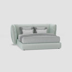 MAPLE HOME DECORATION Microfiber Leather Upholstered Bed - Custom Sizes