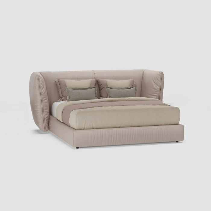 MAPLE HOME DECORATION Microfiber Leather Upholstered Bed - Custom Sizes