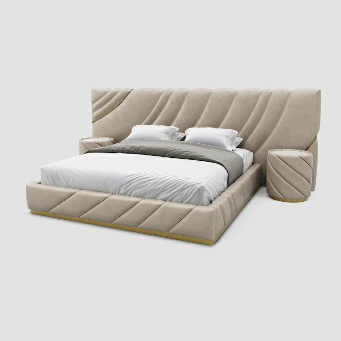 MAPLE HOME DECORATION Tufted Upholstered King Bedset - Custom Sizes