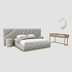 MAPLE HOME DECORATION Tufted Upholstered King Bedset - Custom Sizes