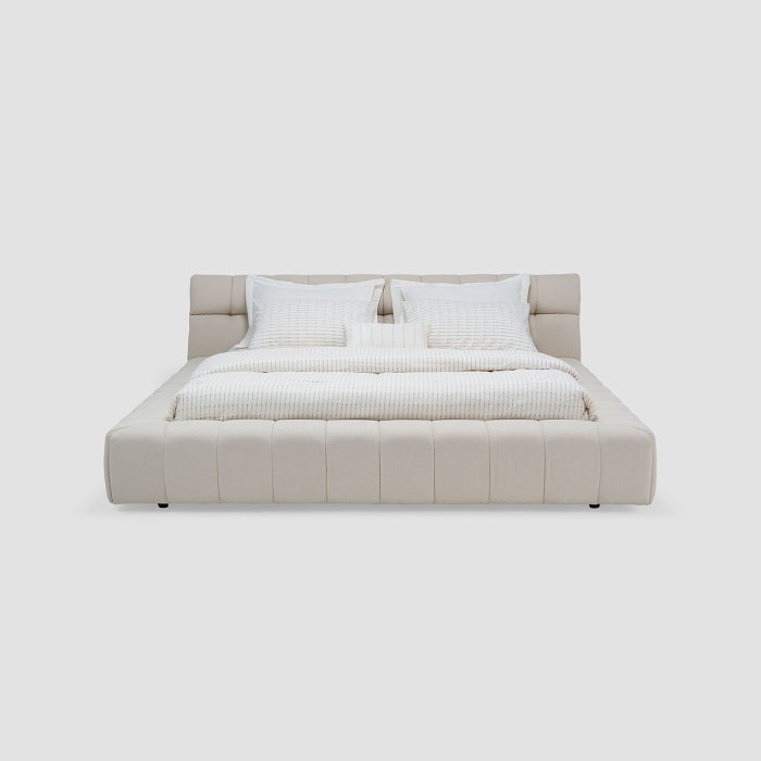 MAPLE HOME DECORATION Tufted Upholstered Low-Profile Bed - Custom Sizes