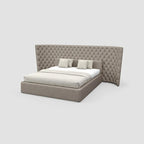 MAPLE HOME DECORATION Capiton¨¦ Design Long Headboard Bed - Custom Sizes
