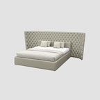 MAPLE HOME DECORATION Capiton¨¦ Design Long Headboard Bed - Custom Sizes