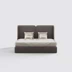 MAPLE HOME DECORATION Tall Tailored Fabric Upholstered Bed - Custom Sizes