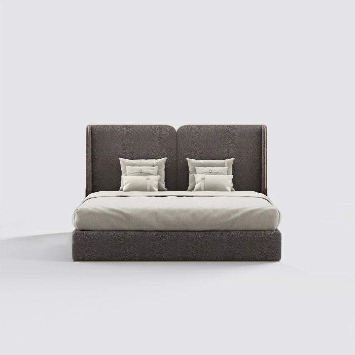 MAPLE HOME DECORATION Tall Tailored Fabric Upholstered Bed - Custom Sizes