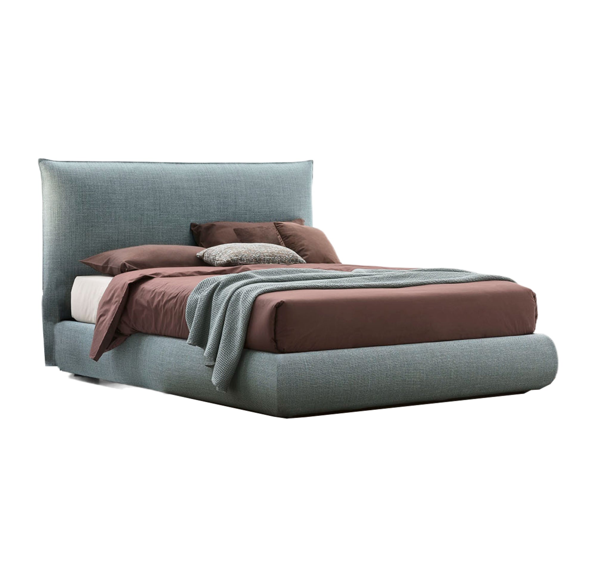 MAPLE HOME Custom Upholstered Bed Frame ¨C Modern Style with Leather/Velvet/Fabric Options