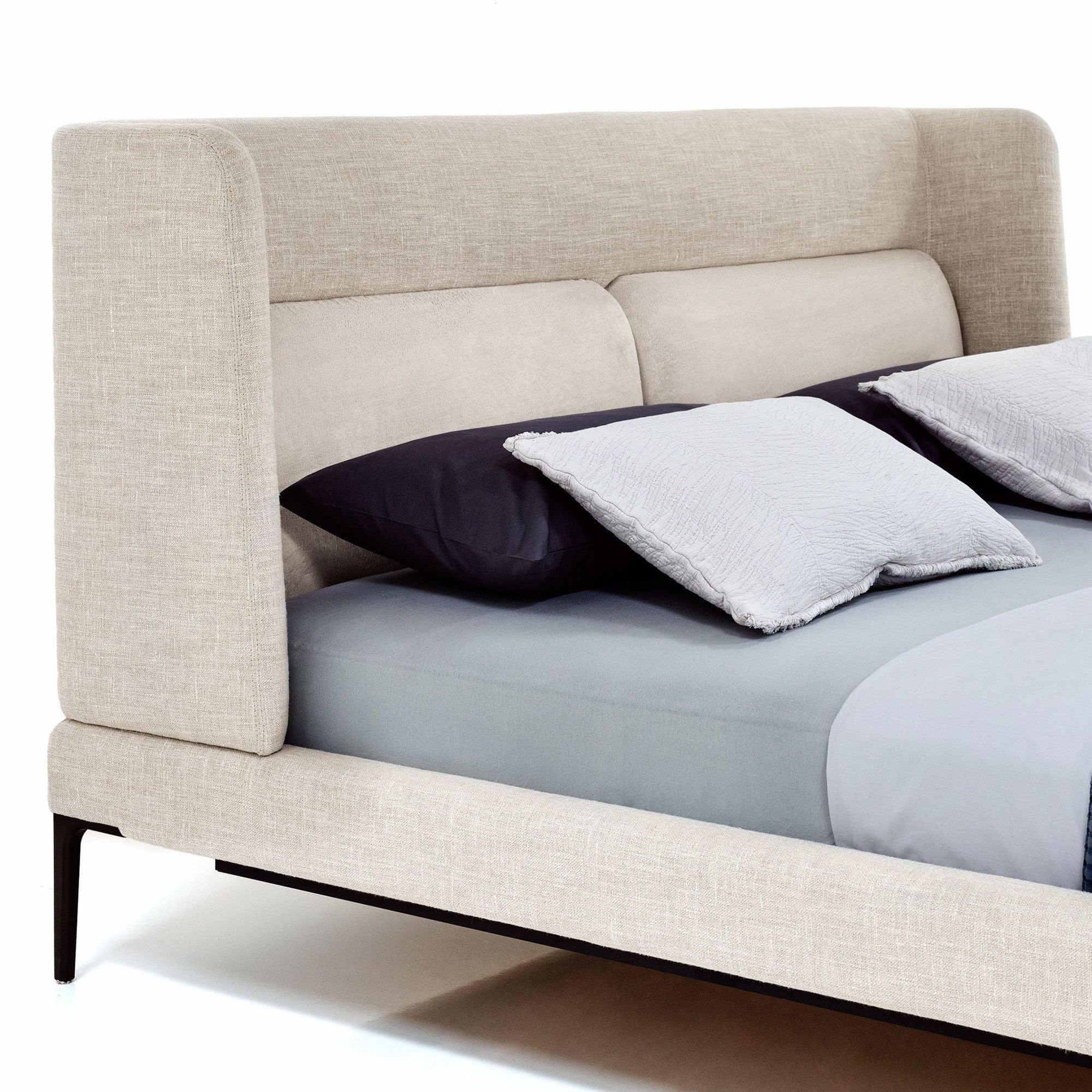 MAPLE HOME Custom Upholstered Bed Frame ¨C Modern Style with Leather/Velvet/Fabric Options