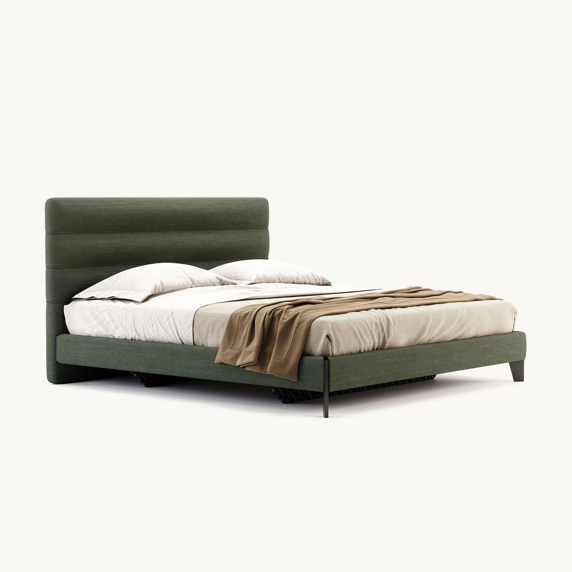 MAPLE HOME Custom Upholstered Bed Frame ¨C Modern Style with Leather/Velvet/Fabric Options