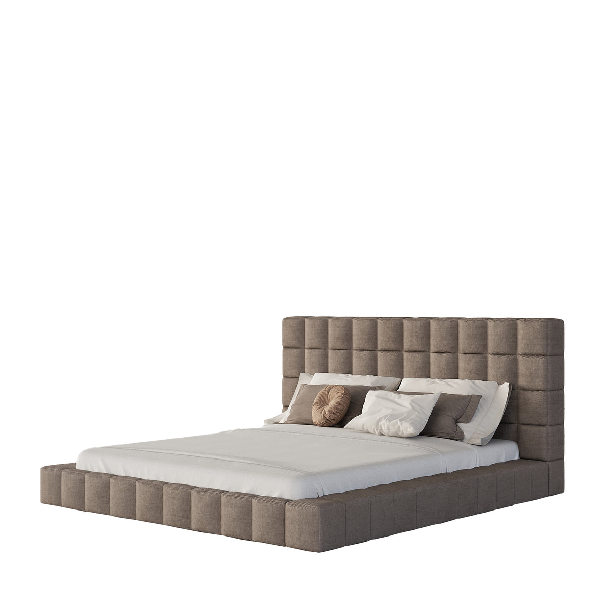 MAPLE HOME Custom Upholstered Bed Frame ¨C Modern Style with Leather/Velvet/Fabric Options