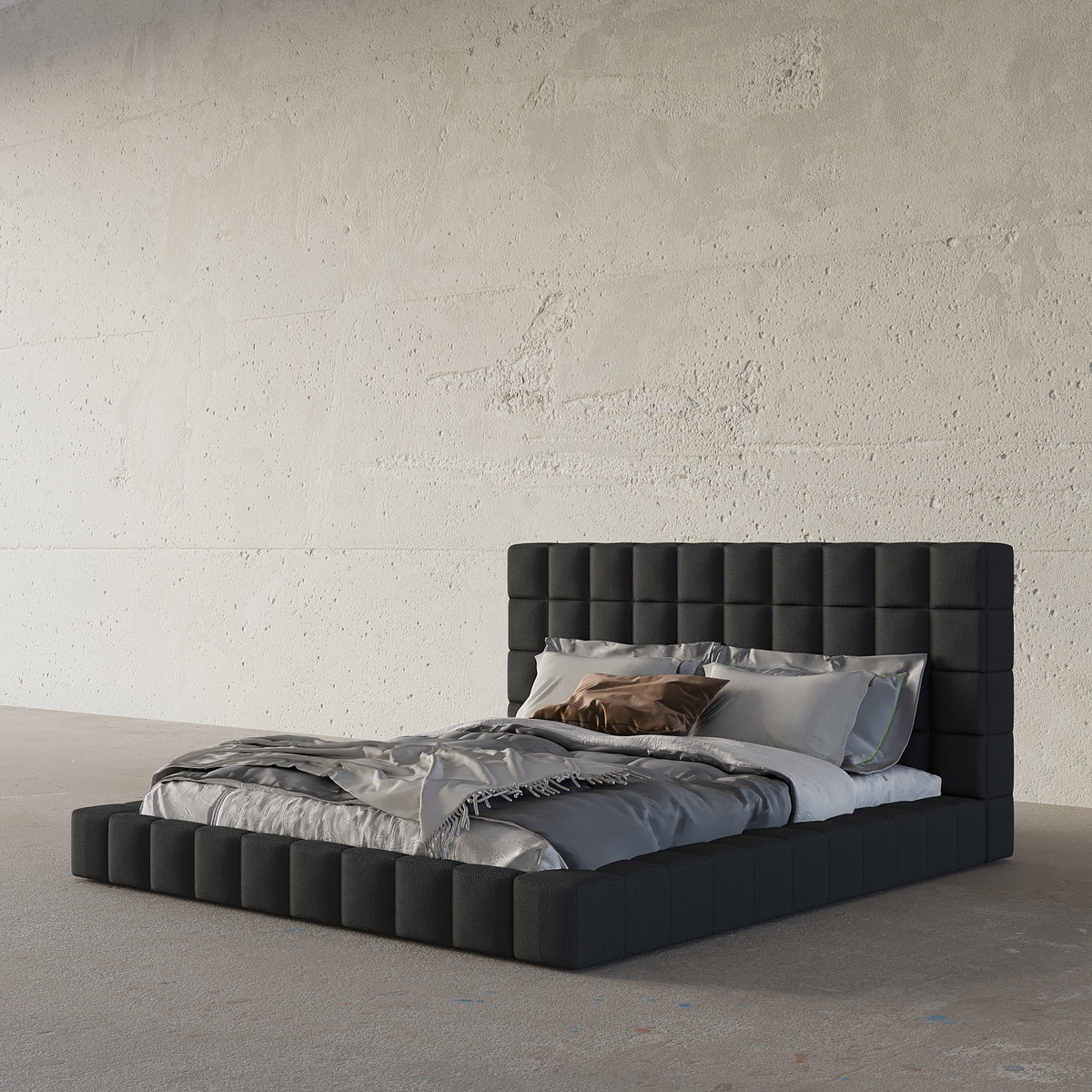 MAPLE HOME Custom Upholstered Bed Frame ¨C Modern Style with Leather/Velvet/Fabric Options