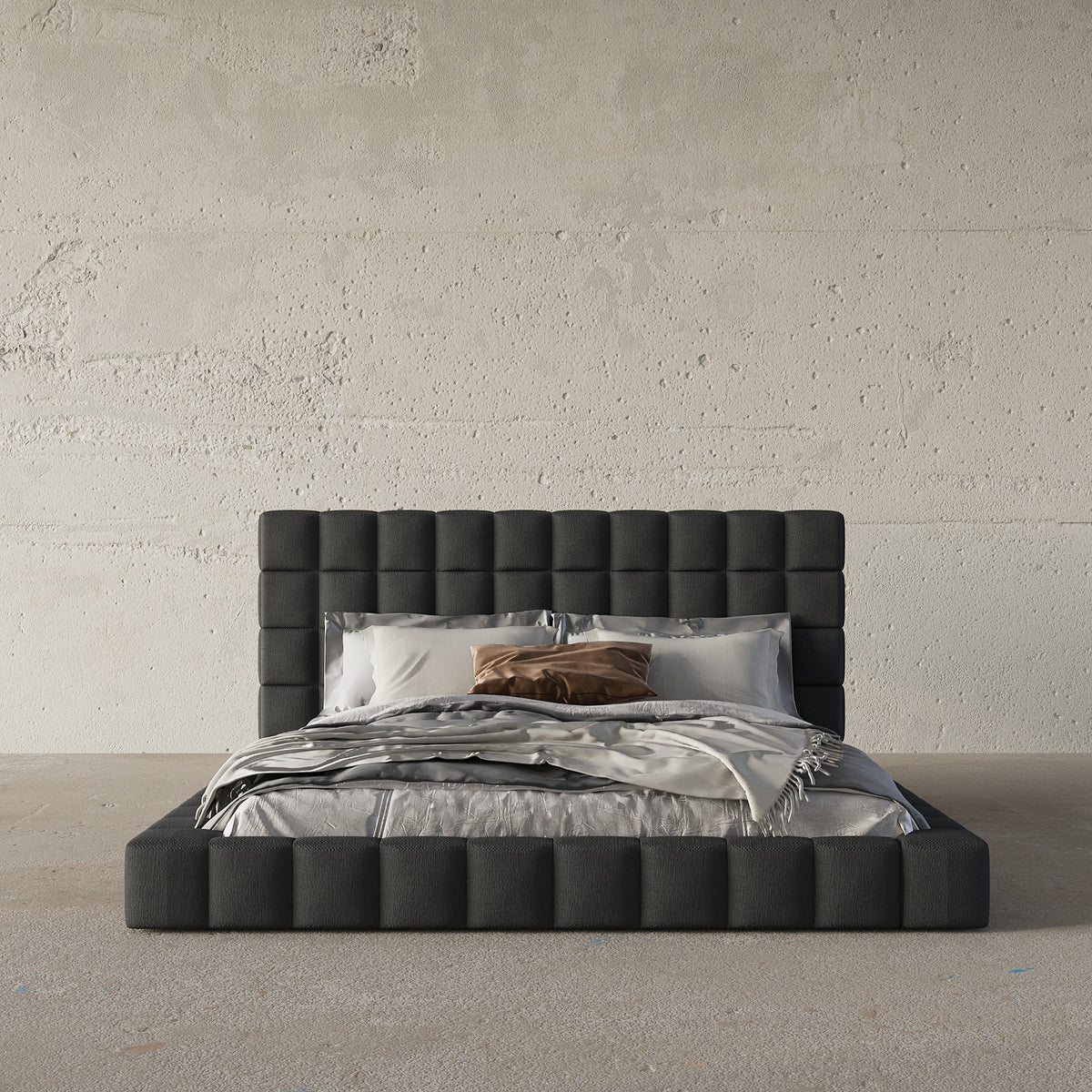 MAPLE HOME Custom Upholstered Bed Frame ¨C Modern Style with Leather/Velvet/Fabric Options