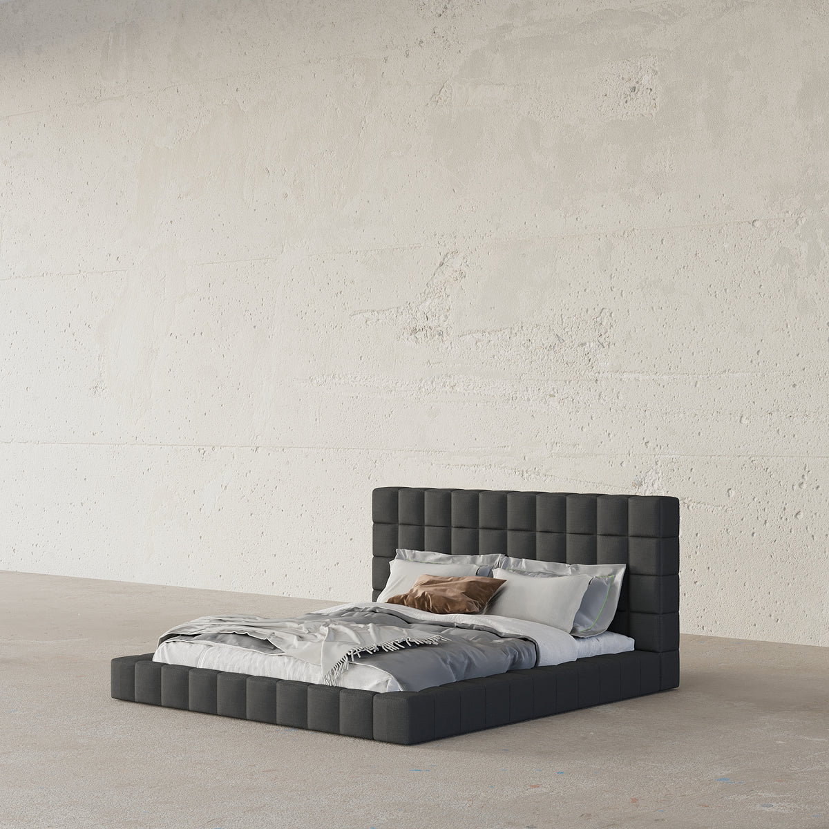 MAPLE HOME Custom Upholstered Bed Frame ¨C Modern Style with Leather/Velvet/Fabric Options