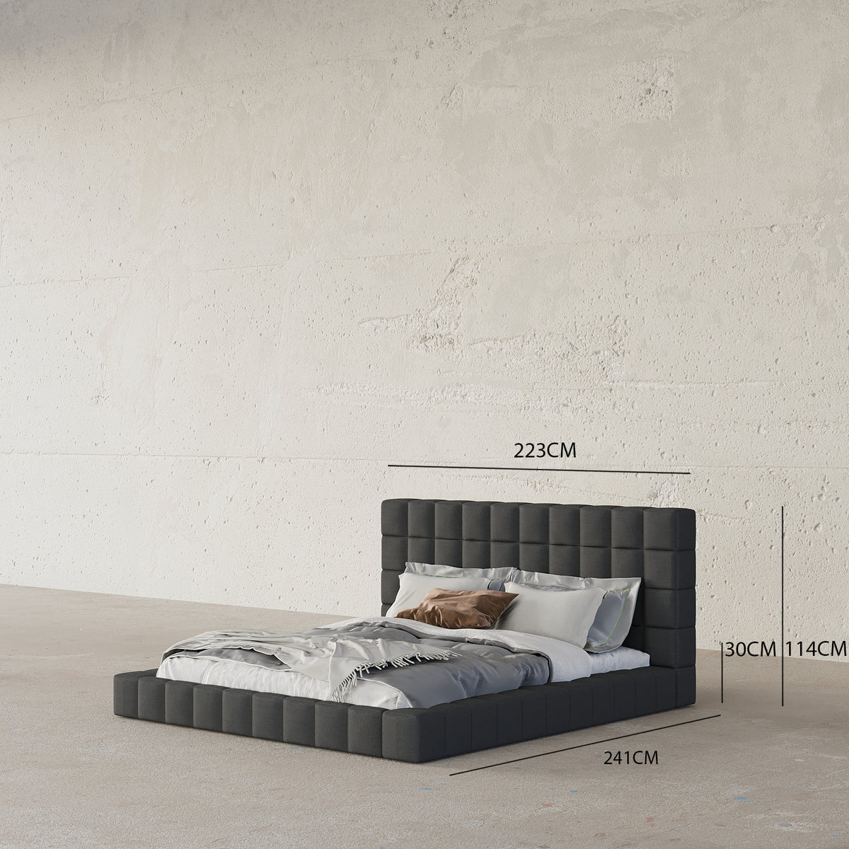 MAPLE HOME Custom Upholstered Bed Frame ¨C Modern Style with Leather/Velvet/Fabric Options