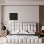 MAPLE HOME Custom Upholstered Bed Frame ¨C Modern Style with Leather/Velvet/Fabric Options