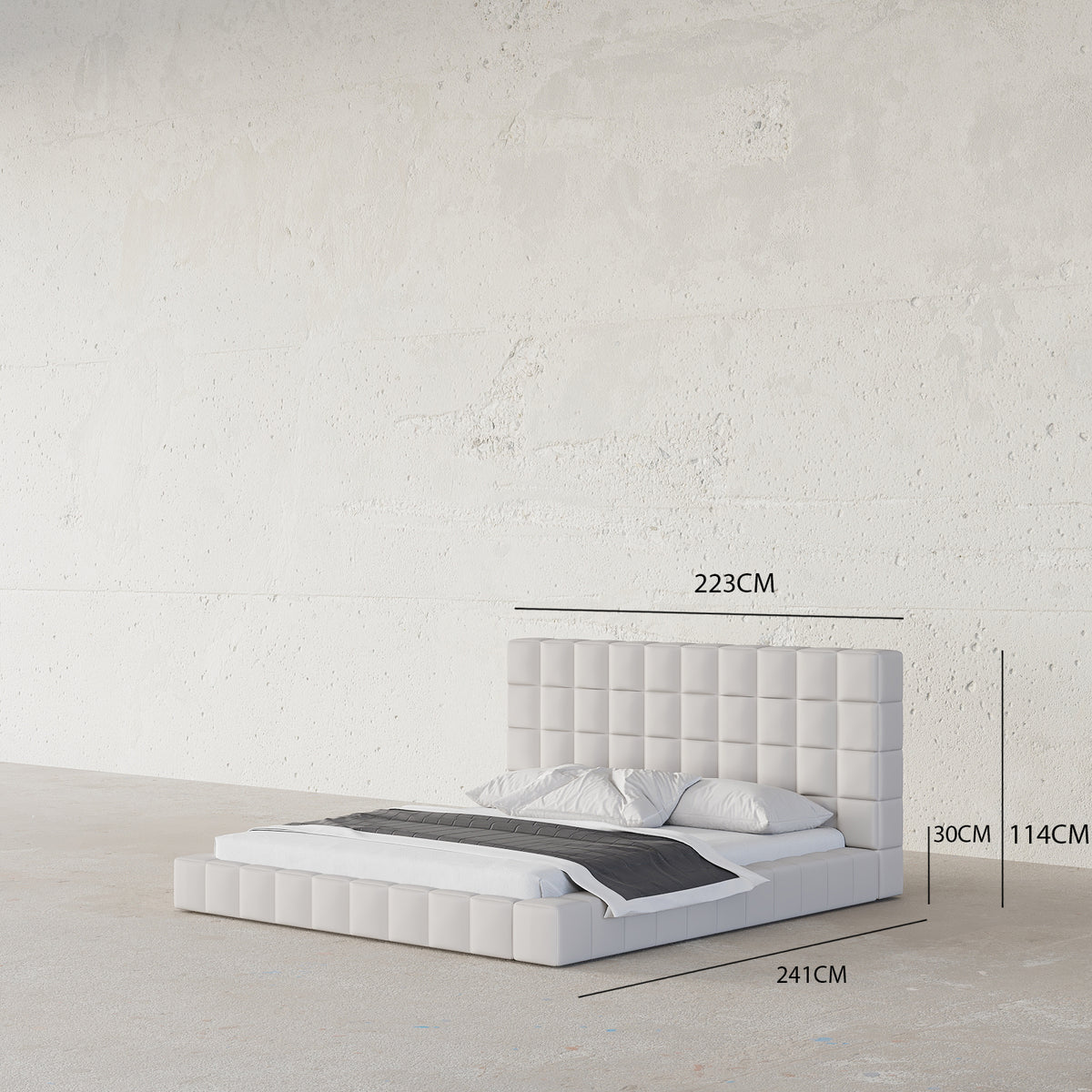 MAPLE HOME Custom Upholstered Bed Frame ¨C Modern Style with Leather/Velvet/Fabric Options