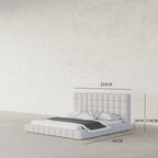 MAPLE HOME Custom Upholstered Bed Frame ¨C Modern Style with Leather/Velvet/Fabric Options