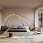 MAPLE HOME Custom Upholstered Bed Frame ¨C Modern Style with Leather/Velvet/Fabric Options