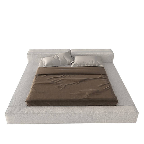 MAPLE HOME Custom Upholstered Bed Frame ¨C Modern Style with Leather/Velvet/Fabric Options
