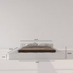 MAPLE HOME Custom Upholstered Bed Frame ¨C Modern Style with Leather/Velvet/Fabric Options