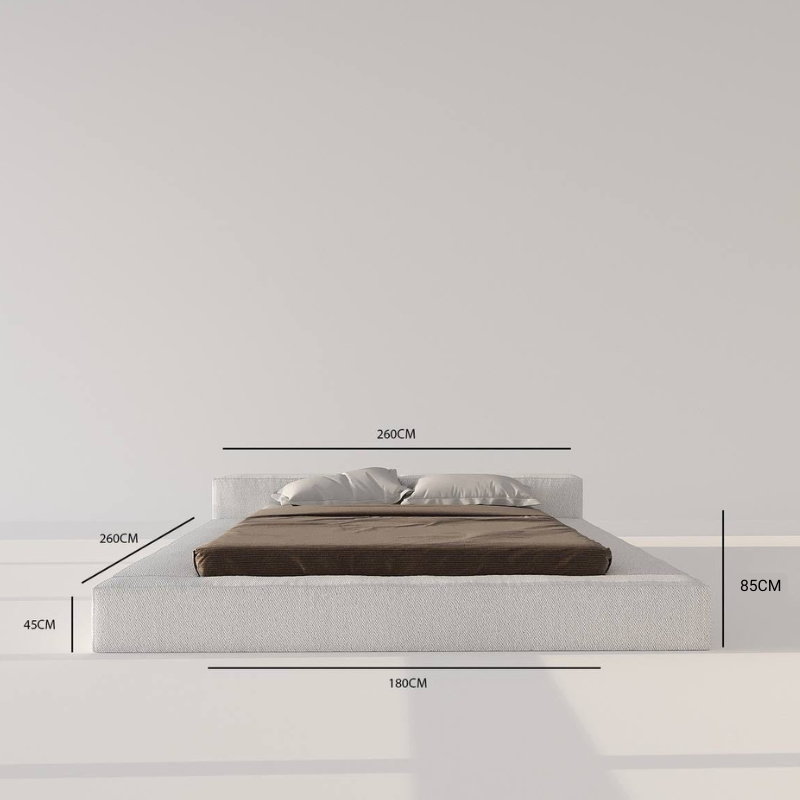 MAPLE HOME Custom Upholstered Bed Frame ¨C Modern Style with Leather/Velvet/Fabric Options