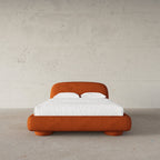 MAPLE HOME Custom Upholstered Bed Frame ¨C Modern Style with Leather/Velvet/Fabric Options