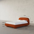 MAPLE HOME Custom Upholstered Bed Frame ¨C Modern Style with Leather/Velvet/Fabric Options