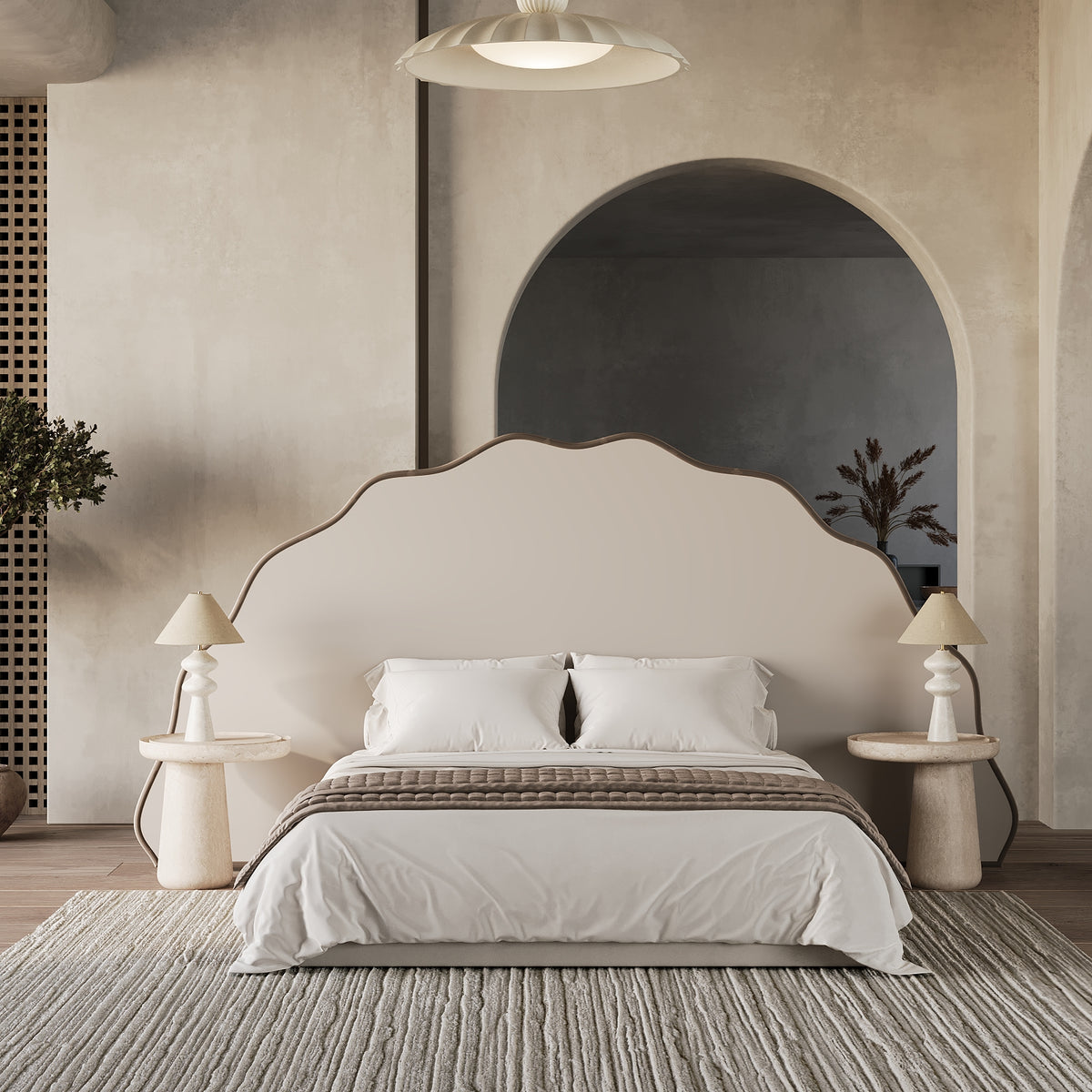 MAPLE HOME Custom Upholstered Bed Frame ¨C Modern Style with Leather/Velvet/Fabric Options