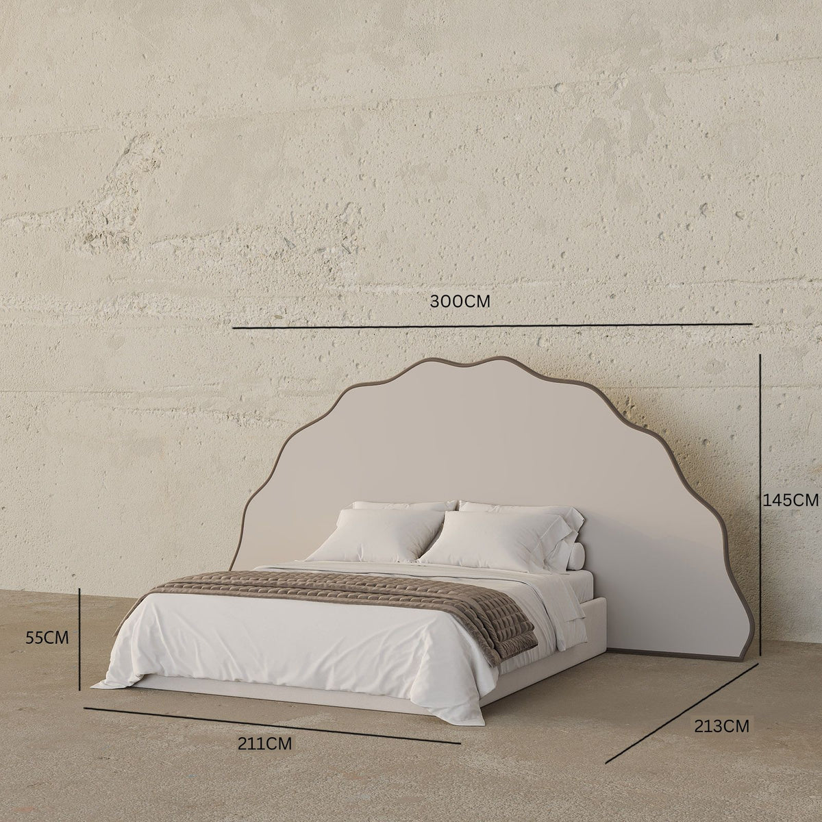 MAPLE HOME Custom Upholstered Bed Frame ¨C Modern Style with Leather/Velvet/Fabric Options