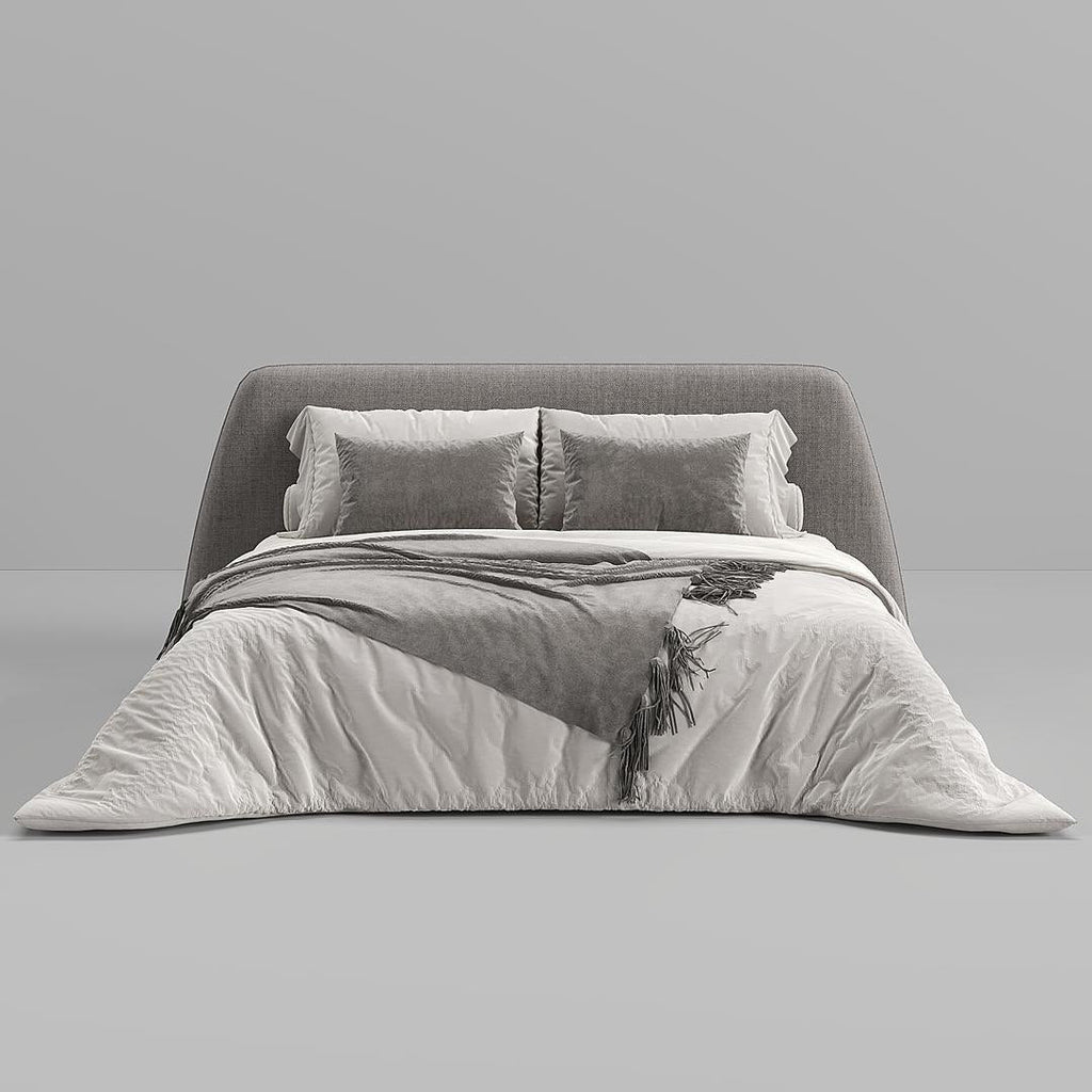 MAPLE HOME Custom Upholstered Bed Frame ¨C Modern Style with Leather/Velvet/Fabric Options