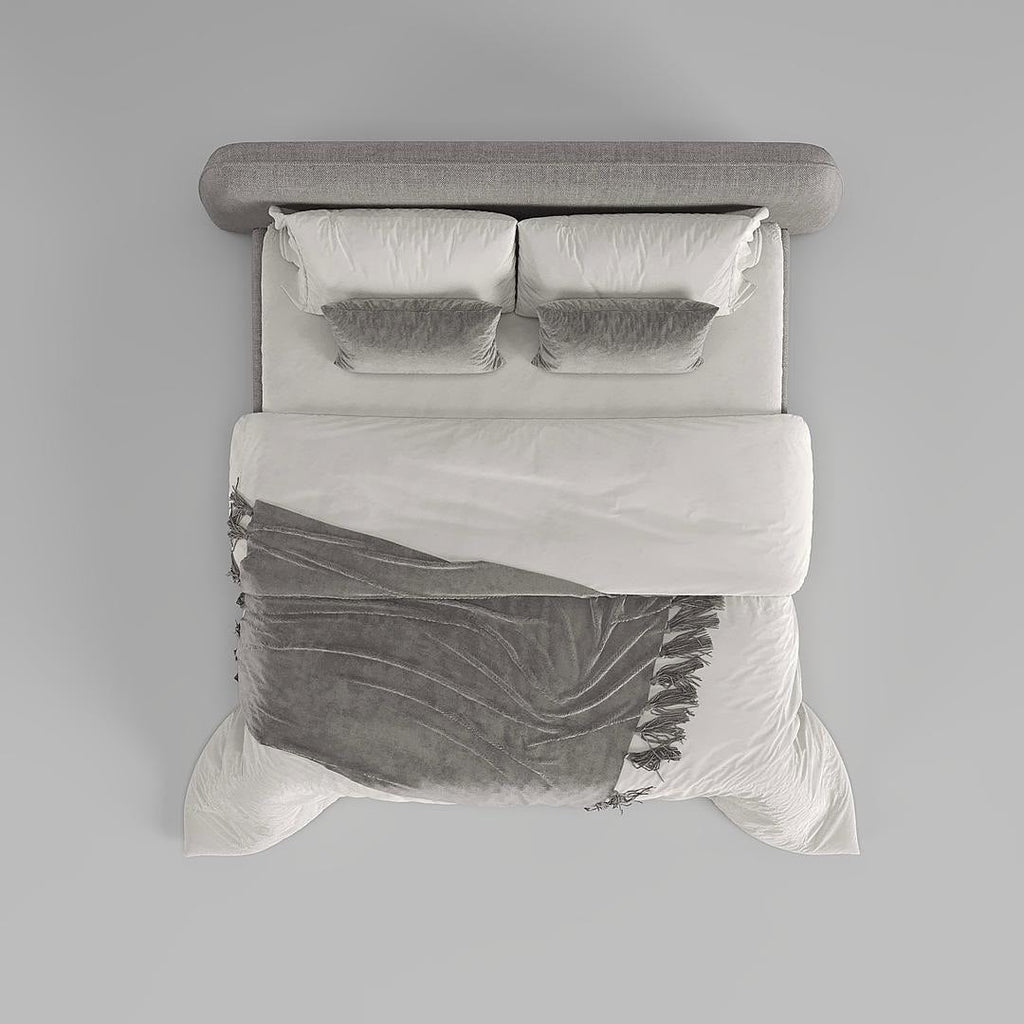 MAPLE HOME Custom Upholstered Bed Frame ¨C Modern Style with Leather/Velvet/Fabric Options