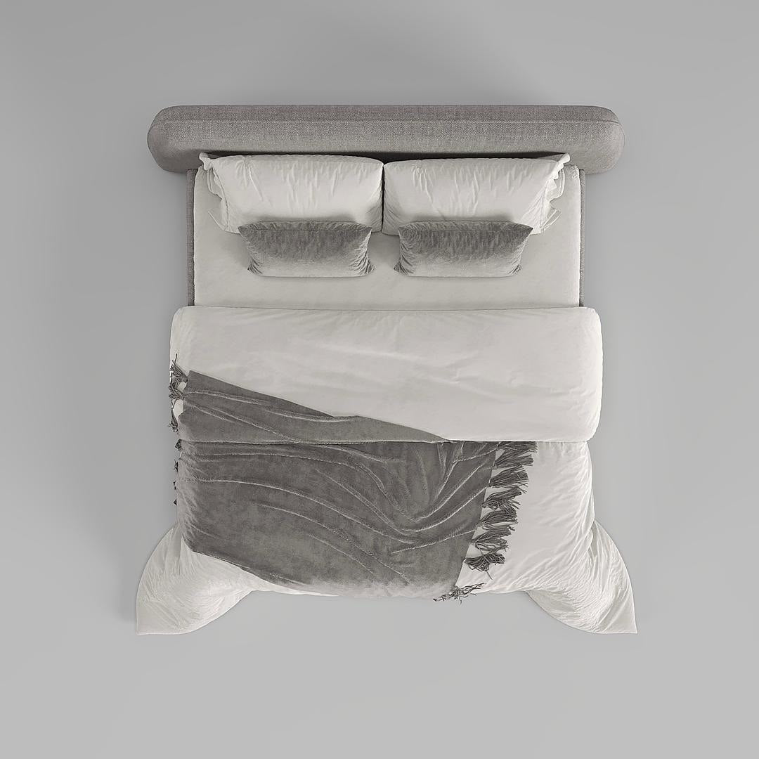 MAPLE HOME Custom Upholstered Bed Frame ¨C Modern Style with Leather/Velvet/Fabric Options