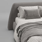 MAPLE HOME Custom Upholstered Bed Frame ¨C Modern Style with Leather/Velvet/Fabric Options