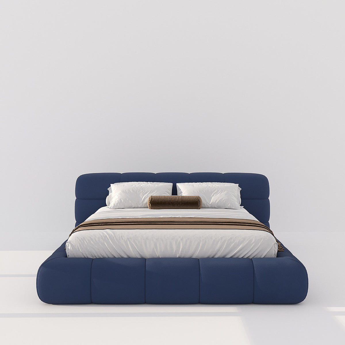 MAPLE HOME Custom Upholstered Bed Frame ¨C Modern Style with Leather/Velvet/Fabric Options