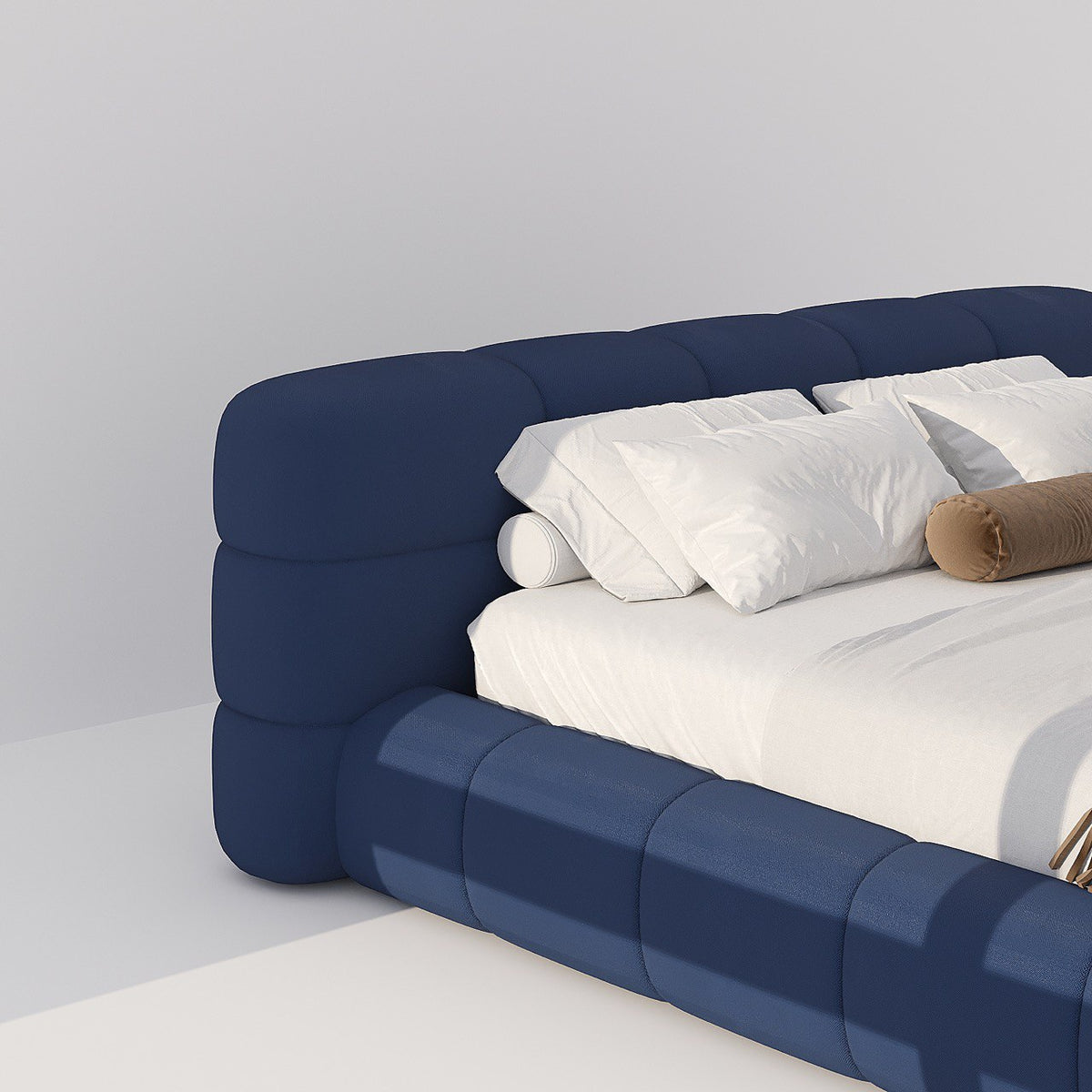 MAPLE HOME Custom Upholstered Bed Frame ¨C Modern Style with Leather/Velvet/Fabric Options