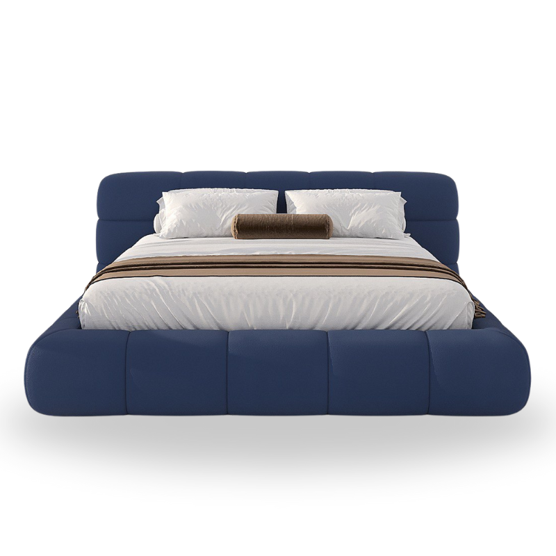 MAPLE HOME Custom Upholstered Bed Frame ¨C Modern Style with Leather/Velvet/Fabric Options