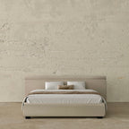 MAPLE HOME Custom Upholstered Bed Frame ¨C Modern Style with Leather/Velvet/Fabric Options
