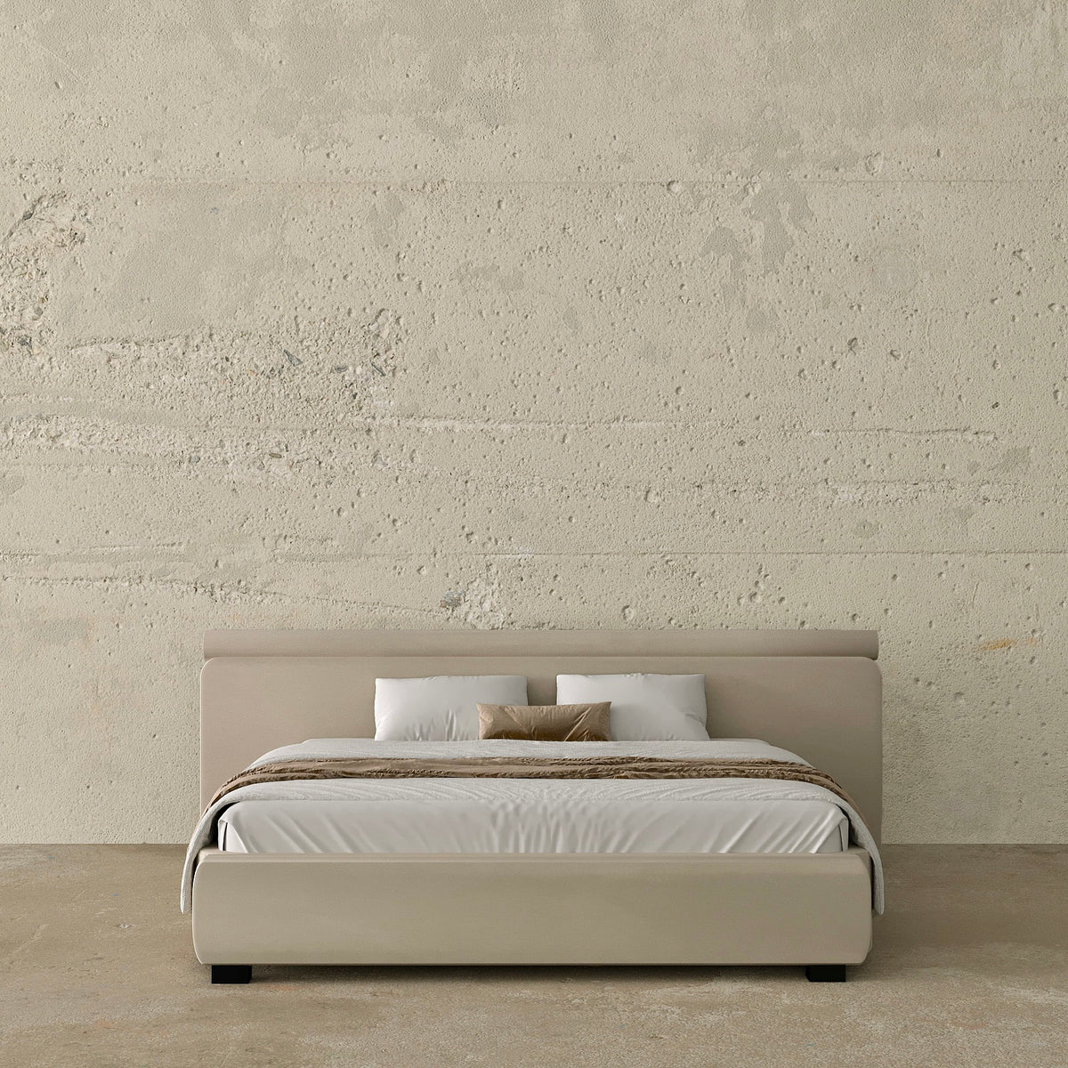 MAPLE HOME Custom Upholstered Bed Frame ¨C Modern Style with Leather/Velvet/Fabric Options