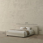 MAPLE HOME Custom Upholstered Bed Frame ¨C Modern Style with Leather/Velvet/Fabric Options
