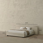 MAPLE HOME Custom Upholstered Bed Frame ¨C Modern Style with Leather/Velvet/Fabric Options